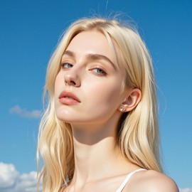 GW Ohrstecker Herz 18 Karat Vergoldet 925 Sterling Silber Damen Ohrringe mit Herzform Zircon Schmuck für Frauen