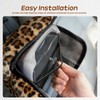 Fluffy Car Armrest Cover with Side Pockets – Plush Fuzzy
