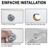 Chtaoxin Letterbox Lock, 16mm Mailbox Cabinet Cam Lock with 4