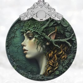 Christmas 2024 Ornament, Christmas Decoration, Stained Glass Christmas Tree Ornaments, Christmas Ornaments Clearance, 2024 Gift Ornament, Xmas Gift for Friend Family Coworker - Enchanted Fairy