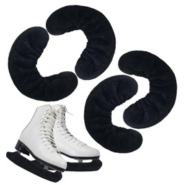 2Pair Ice Skate Blade Cover Sports Blade Cover Skate Blade Protector for Hockey Skates, Figure Skates, and Ice Skates, Black (M-2Pack)