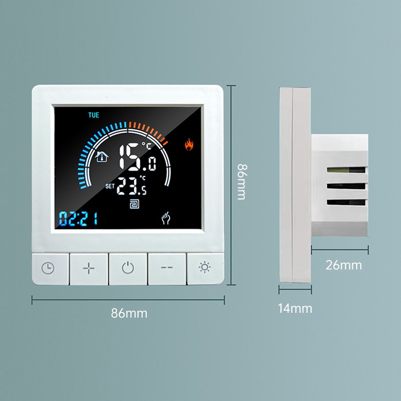 Programmable Digital Thermostat with Child Lock LCD Display NTC Sensor