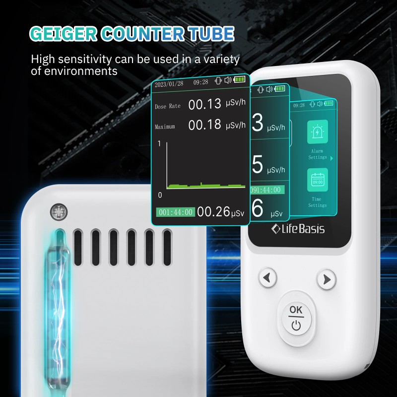 Modern Household Geiger Counter ABS Nuclear Radiation Detector for Radioactive