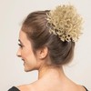 GWAWG Messy Bun Short Curly Ponytail Extension Synthetic Hair Scrunchies