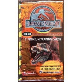 JURASSIC PARK lll TRADING CARDS IN 3D "1 PACK" INKWORKS "2001"