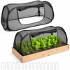 2PCS Pop Up Mesh Plant Covers for Raised Beds, Foldable