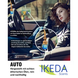 Auto Duft Lufterfrischer | Duftbaum Auto Aufhänger Diffusor | Autoduft gegen Gerüche Duftspender | Lang anhaltende Autozubehör Innenraum Geschenke für Männer Frauen (Dark Night)