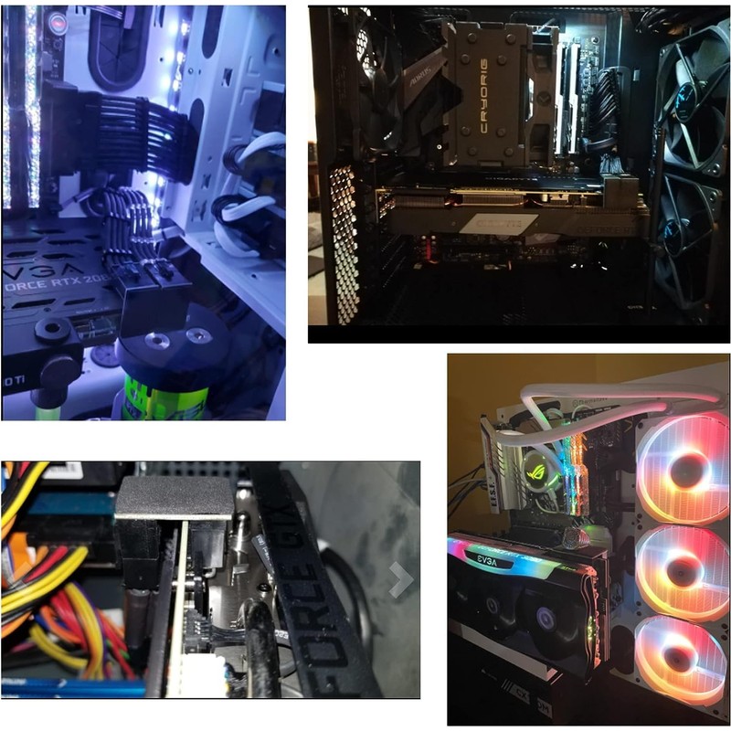 YAODHAOD ATX 8Pin U Turn,180 Degree Angled Power Adapter for