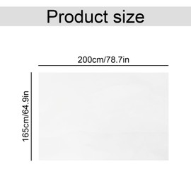 Tabanzhe White Tulle Fabric 2 x 1.65m – Soft Mesh Netting for DIY Crafts, Sewing, Wedding Dress, Birthday Party Decorations, Gift Wrapping & Costume Making