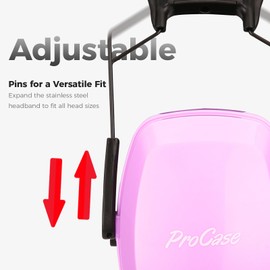 ProCase Noise Reduction Safety Ear Muffs, NRR 35 dB Noise Cancelling Hearing Protection Headphones, Sound Insulation Earmuffs for Shooting, Mowing, Purple