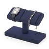 Papten J00603 2 Watch Stand, Microfiber, Display, Storage, Photography, Luxury,