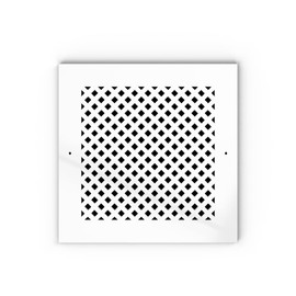 SABA Home Decor Air Vent Cover Grille - Acrylic Plexiglass Return and Register White Finish Decorative Covers for Walls & Ceilings NOT for Floors, Giovanna (20"x20" Duct (23"x23" Overall) Screws)