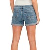 Silver Jeans Co. Women's Boyfriend Mid Rise Short, Med Wash