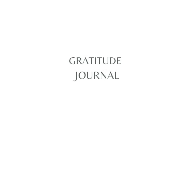 Gratitude Journal | Self-Reflection and Daily Gratitude | Weekly Intentions