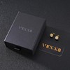 VEXXS Earrings 925 Silver, 18 Carat Gold/White Gold Plated Men's