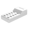USB Charger Multiple, 10 Way USB Fast Charging Station Hub