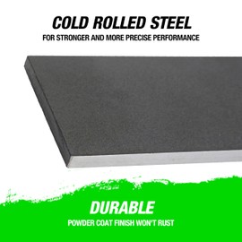 OEMTOOLS 25355 Straight Edge 24", Machinist Tool, Made in USA, Precision Ground ±0.001" for Engine Block Inspections, Cold Rolled Steel Straight Edge