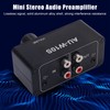 Mini Stereo Audio Preamplifier, Headphone Amplifier with /3.5mm Input and