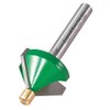 Trend CraftPro C049AX1/4TC Pin Guided Chamfer Router Bit 1/4" Shank
