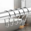 30PCS Shower Curtain Rings, Curtain Hangers Hanging Shower Clips,Stainless Steel