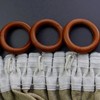 sourcing map 6Pcs Wooden Curtain Drapery Rings, 2.75 Inch Curtain