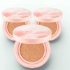 Lilybyred Cotton Blur Cushion Foundation 15g, No. 21 Nude Cotton, 3 pcs. / 릴리바이레드 코튼 블러 쿠션 파운데이션 15g, 21호 누드코튼, 3개