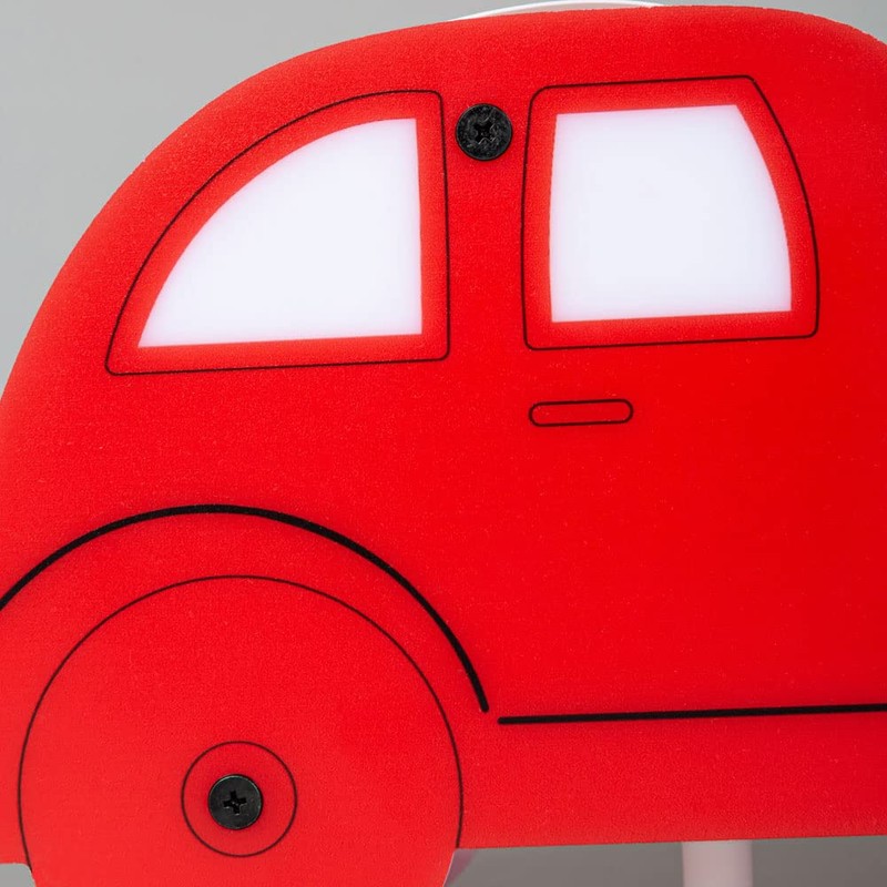 LITECRAFT Glow Car Table Lamp Children's Bedside Lighting - Red
