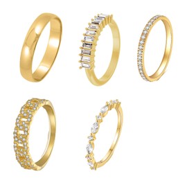 GUSXPPD Vintage Gold Knuckle Rings Set, Ankle Rings Set for Women, Boho Stackable Finger Rings, Vintage Gold Ankle Rings Set, Gold Midi Rings, Trendy Stacking Rings Set, Gifts for Women and Girls,