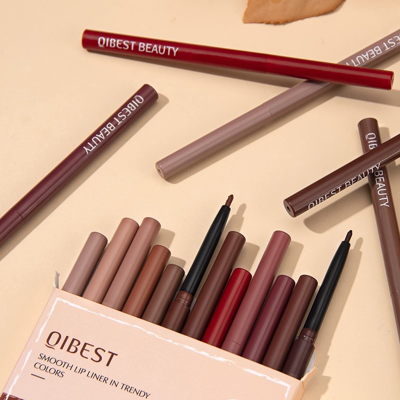 Lip Liner Pencil Set, Highly Pigmented, Waterproof, Natural Velvet Lip