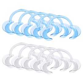 Vicloon Vicloon Mouth Opener,10 Pcs Dental Mouth Opener,C-Shape Cheek Retractors for Open Mouth Game,Dentistry,Teeth Whitening,Suitable for Adults and Kids(White/Blue)