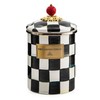 MACKENZIE-CHILDS Medium Enamel Canister, Kitchen Storage Container for Flour and