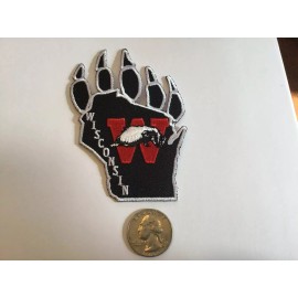 Unbranded Wisconsin Badgers Vintage Embroidered Iron on Patch 4” X 2.75”