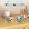 Hongtuocb 2.5x3.5 inch Acrylic Picture Frame 2 Pack, Clear Freestanding