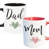 CINHOLL New Parents Gifts Mom and Dad Est 2025 Mugs