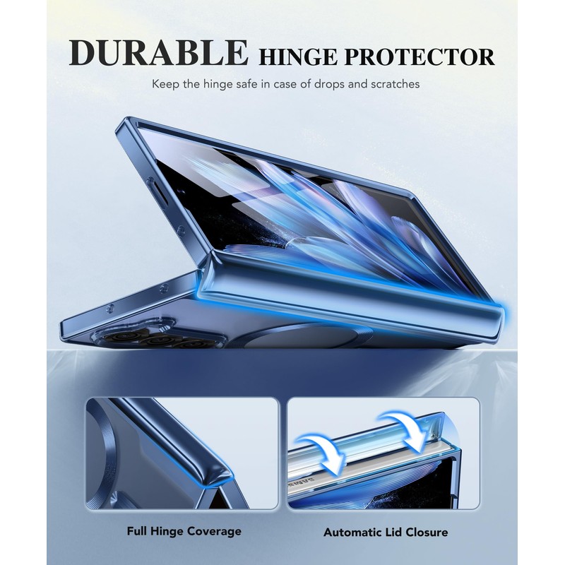 BERFY for Z Fold 7 Case with Screen Protector,Compatible with