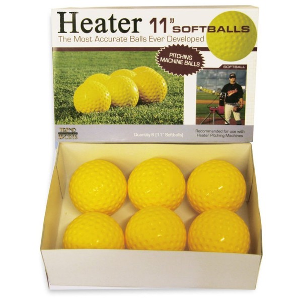 Heater Sports 11 Inch Pitching Machine Softballs by the Dozen