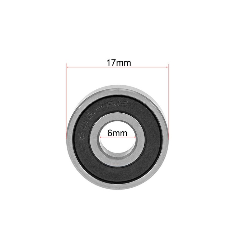 sourcing map 605-608 ABEC-3 Bearings 606-2RS 2Qty