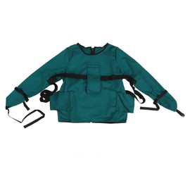 Patient Restraint Suit Prevent Tilting Front Back Secured Cotton Bed Chair Restraint Clothing for Manic People M