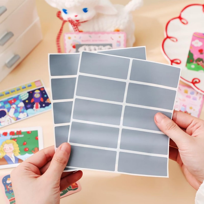 RDNKVB Pack of 100 Scratch Off Labels, 60 x 20