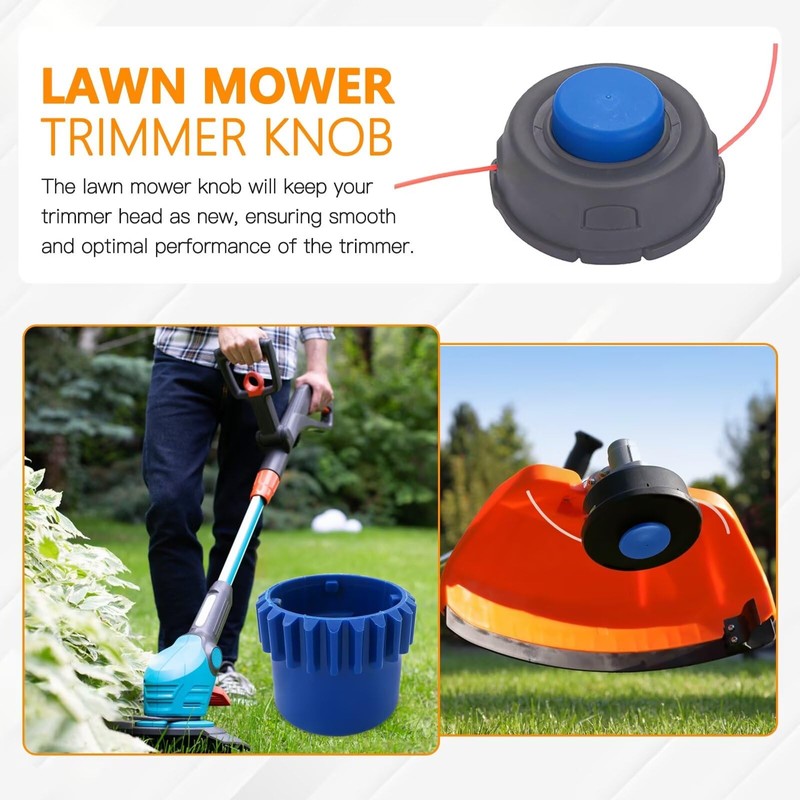 GRABOTE Upgraded ABS String Trimmer Replacement Bump Knob for Kobalt