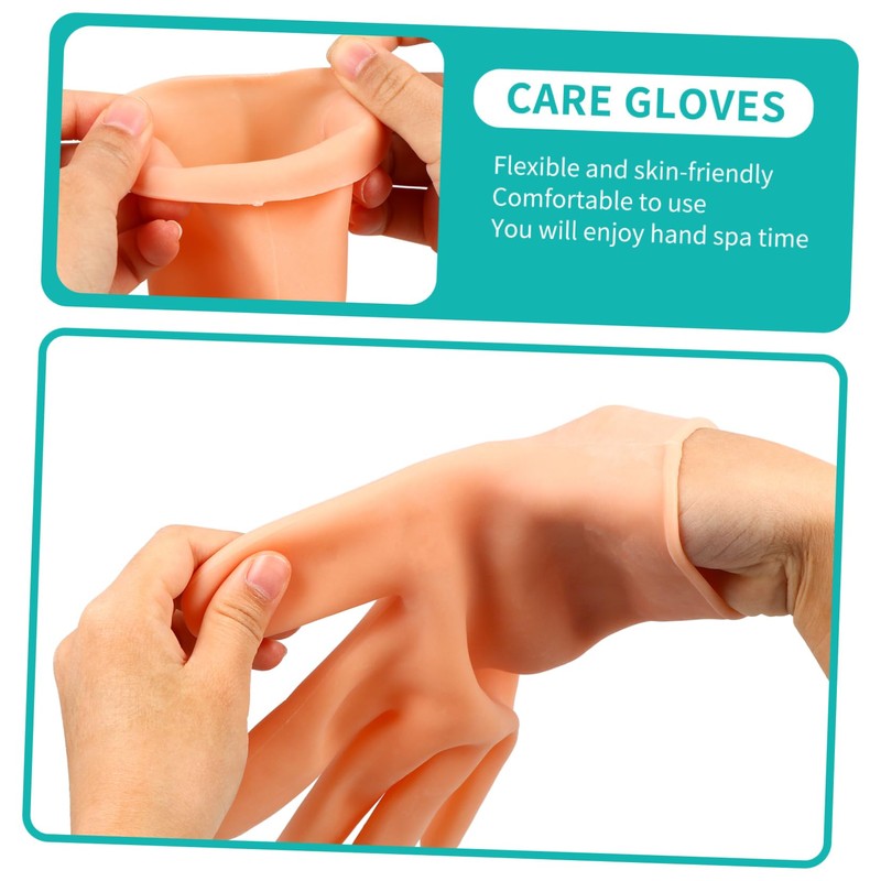 Outanaya 1pair Moisturizing Gloves for Dry Skin Treatment Soft Sebs