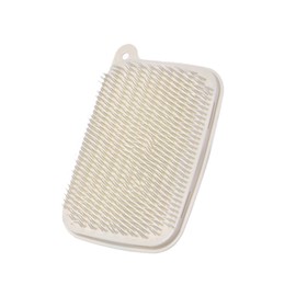 Scrubbing Brush Vegetable Scrubber Vegetable Brush Potato Scrubber With Flexible Plastic Bendable Scrubber Cleaning Tools For Delicate Or Tough Skinned Produce ＆ Fruit (Beige, One Size)