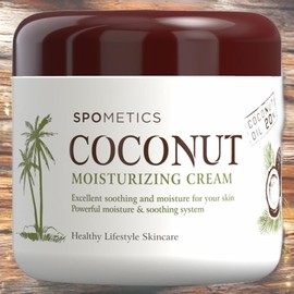 Spometics Skin Condition Improvement Facial Cream Skin Moisturizing Coconut Moisturizing Cream 1ea 300ml / 스포메틱스 피부상태개선 페이셜크림 피부보습 코코넛 모이스춰라이징 크림 1개 300ml