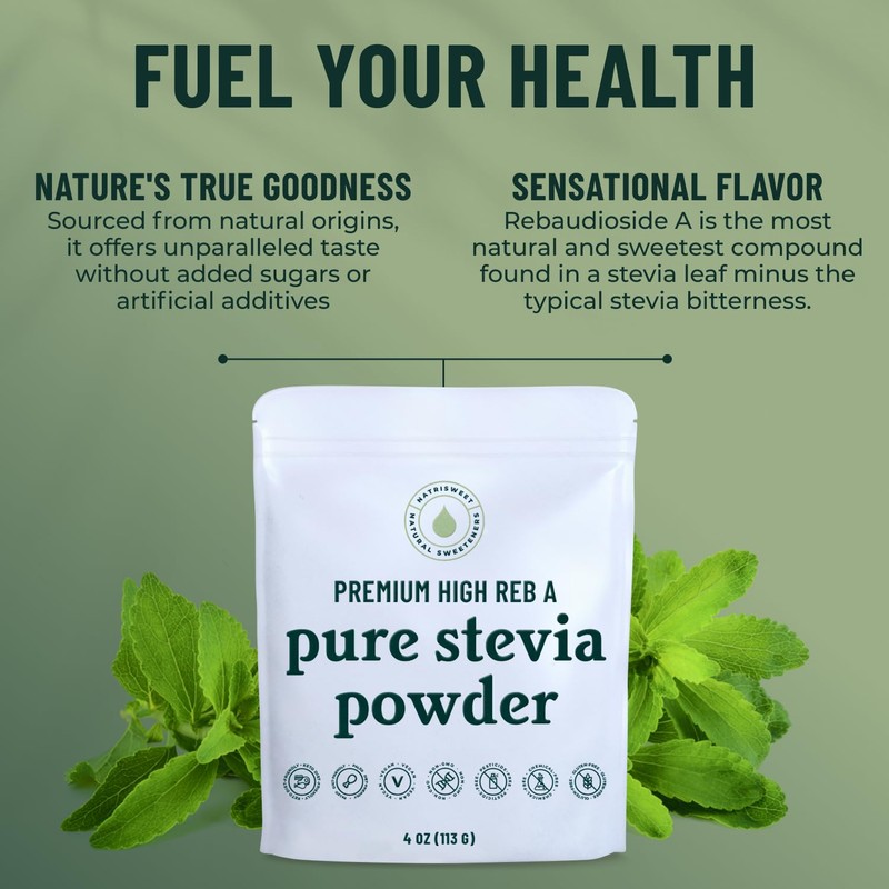 Premium Pure Stevia Powder, Powdered Stevia Extract Natural SteviaPowder for