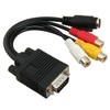 SHINEOFI VGA to 3 Component Adapter Converter High Resolution Compatible