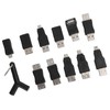 12Pcs USB2.0 Adapter 3.5mm 2 in 1 Audio Adapter Converter