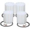 EAGLEGGO 4 Pack RF-1 Micron Rated Fuel Oil Filter Fits 1A-25A 77B Sears 8055 Sid Harvey XF-25/264 Mitco 264 AutoFlo F-300 Eddington S-254 Fed A77