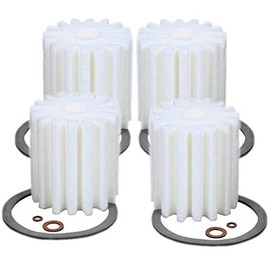 EAGLEGGO 4 Pack RF-1 Micron Rated Fuel Oil Filter Fits 1A-25A 77B Sears 8055 Sid Harvey XF-25/264 Mitco 264 AutoFlo F-300 Eddington S-254 Fed A77
