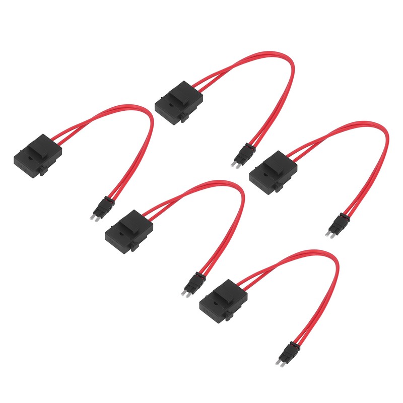 5Pcs Car Fuse Holder Connector Mini Heavy Duty Wire Extension