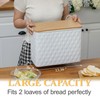 HOME PALETTE Extra Large Bread Box for Kitchen Countertop Corner